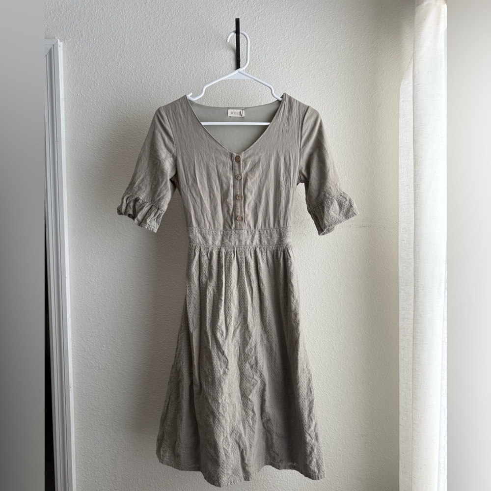 Roolee Light Sage midi dress XXS